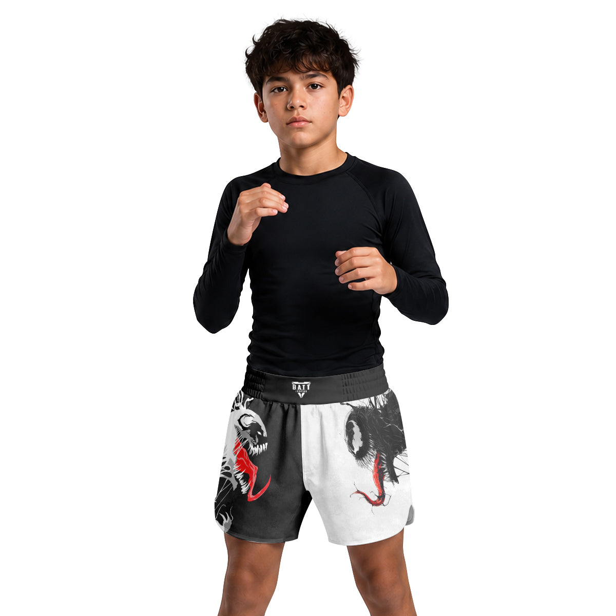 Venom And Anti-Venom Combat Kids Grappling Shorts