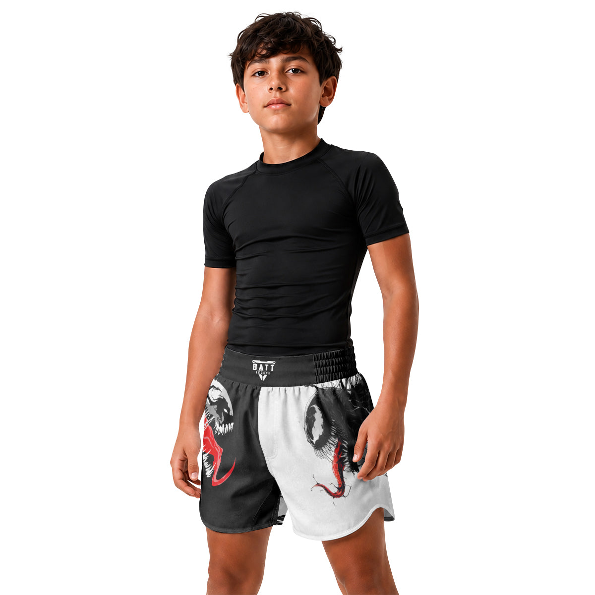 Venom And Anti-Venom Combat Kids Grappling Shorts