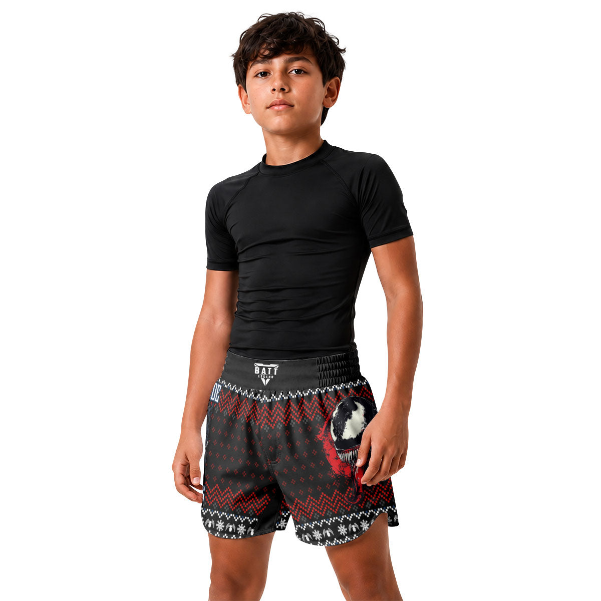 Venom Christmas Beast Mode Kids Grappling Shorts