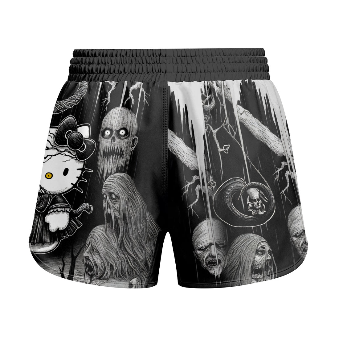 Wednesday Kitty Kids Grappling Shorts
