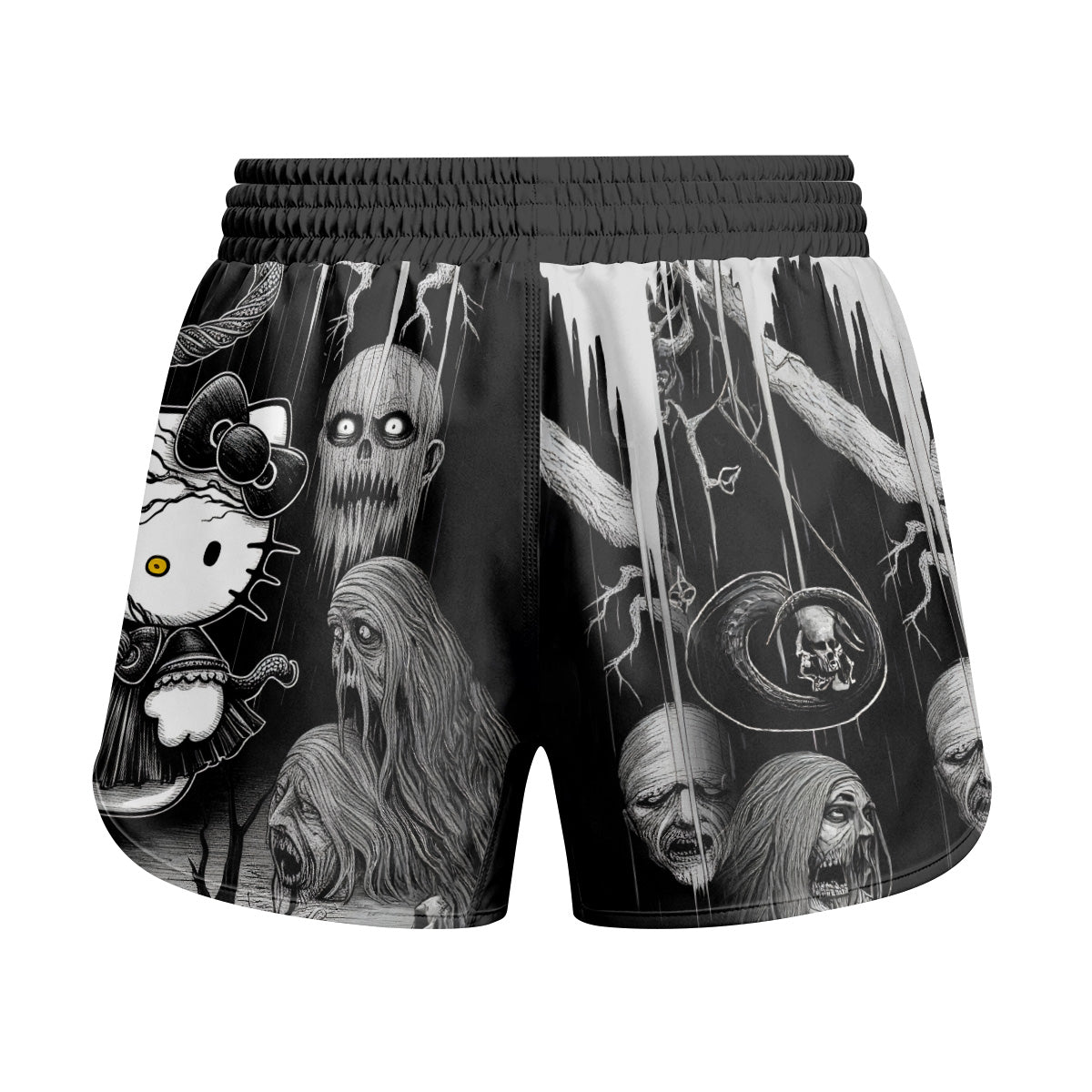 Wednesday Kitty Kids Grappling Shorts