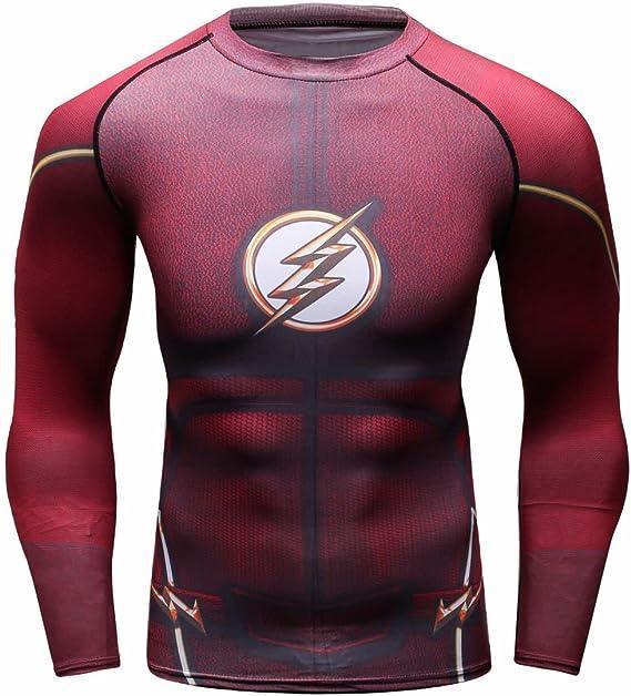 The Flash Long Sleeve Rash Guard | The Flash Fightwear | DC Rash Guard