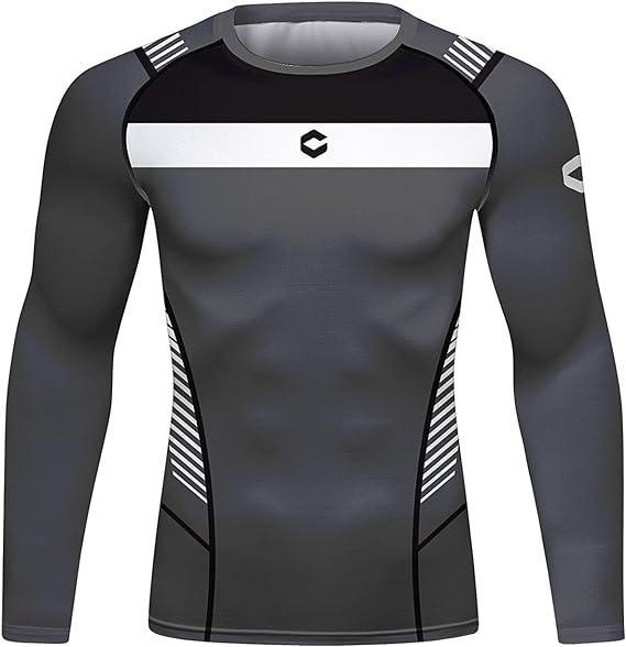 Grey Basic Martial Art Long Sleeve Rash Guard