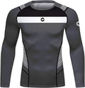 Grey Basic Martial Art Long Sleeve Rash Guard