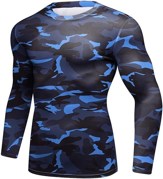 Military Army Dark Blue Long Sleeve Rash Guard