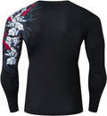 Flower White Tiger Long Sleeve Rash Guard