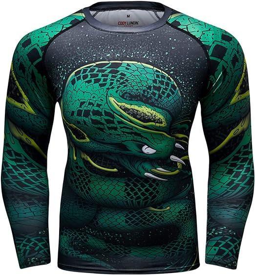 Green Snake Long Sleeve Rash Guard