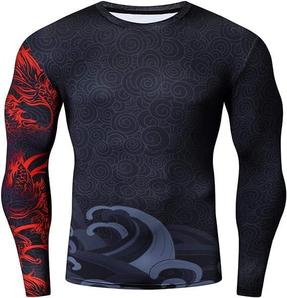 Chinese Original Dragons Long Sleeve Rash Guard | Dragon Rash Guard