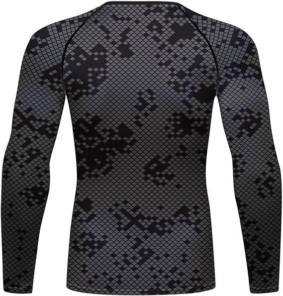 Black Basic Martial Art Long Sleeve Rash Guard