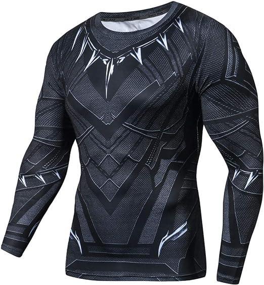 Black Panther Long Sleeve Rash Guard