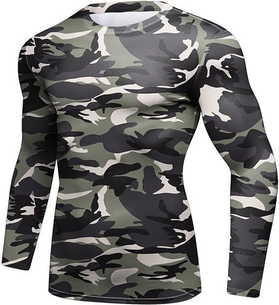 Military Army Long Sleeve Rash Guard