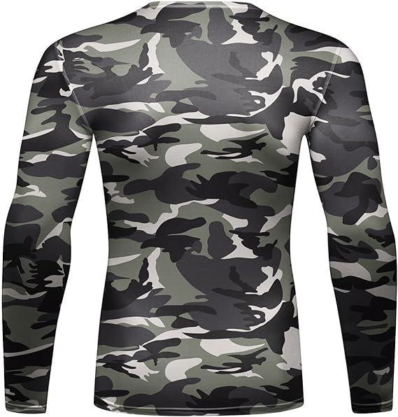 Military Army Long Sleeve Rash Guard