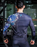 Blue Wolf Long Sleeve Rash Guard