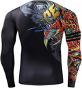 Chinese Red Dragons Long Sleeve Rash Guard