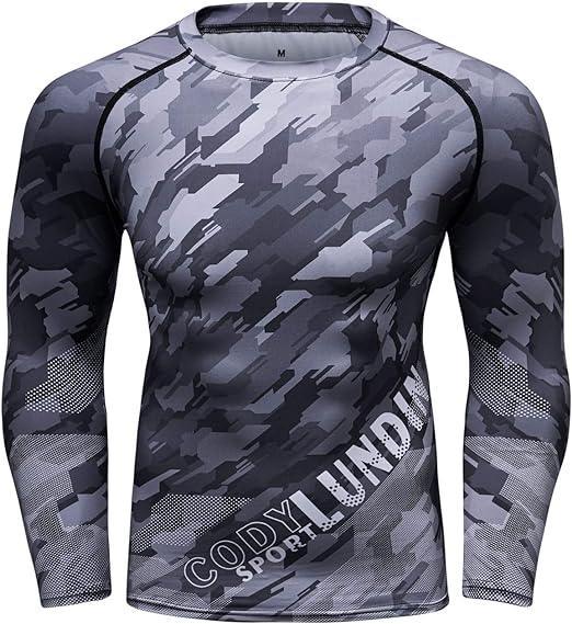 Grey Army Long Sleeve Rash Guard