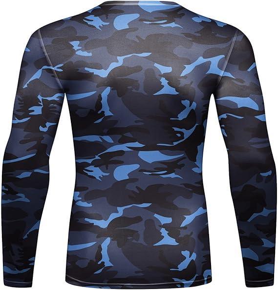 Military Army Dark Blue Long Sleeve Rash Guard