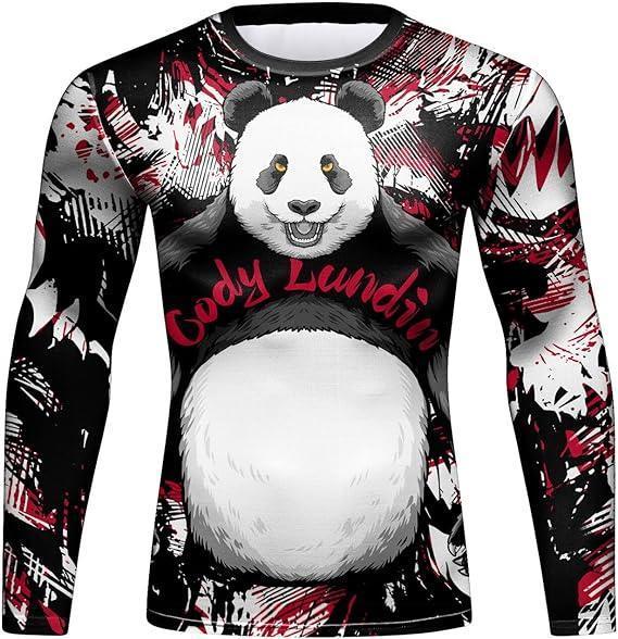 Panda Warrior Long Sleeve Rash Guard | Panda Rash Guard