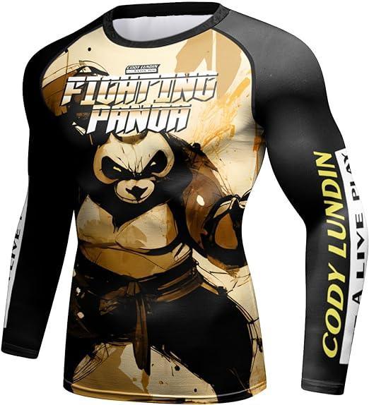 Fighting Panda Long Sleeve Rash Guard