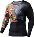 Chinese Red Dragons Long Sleeve Rash Guard