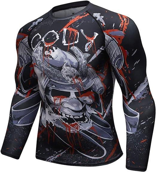 Curse Samurai Helmet Long Sleeve Rash Guard