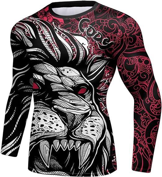 Berserk Lion Long Sleeve Rash Guard