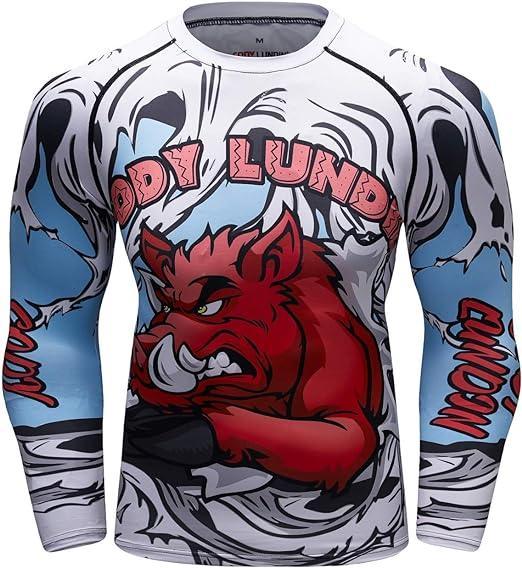 Red Pig Long Sleeve Rash Guard