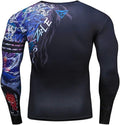 Blue Wolf Long Sleeve Rash Guard