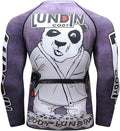 Funny Panda Warrior Long Sleeve Rash Guard