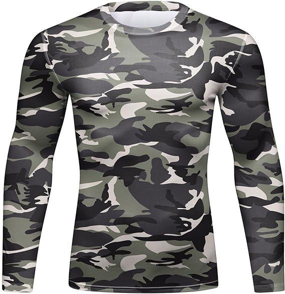 Military Army Long Sleeve Rash Guard