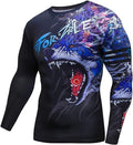 Blue Wolf Long Sleeve Rash Guard