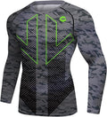 Basic Green Martial Art Long Sleeve Rash Guard