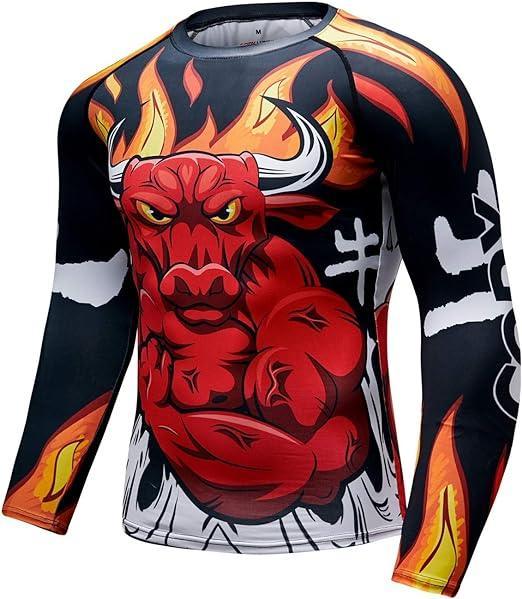 Red Buffalo Long Sleeve Rash Guard