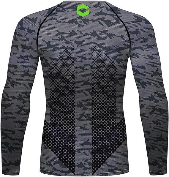 Basic Green Martial Art Long Sleeve Rash Guard