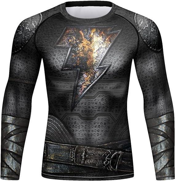 Black Adam Long Sleeve Rash Guard