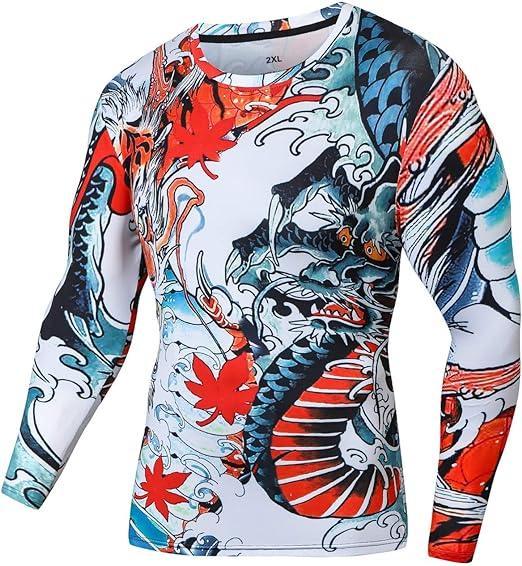 Dragons And Tigers Fight Long Sleeve Rash Guard