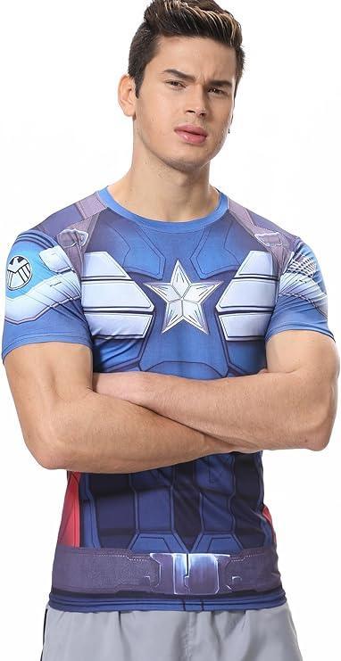 Captain America Short Sleeve Rash Guard