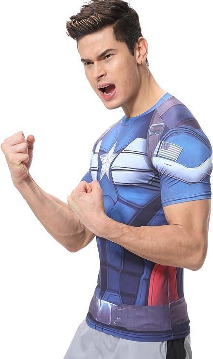 Captain America Short Sleeve Rash Guard