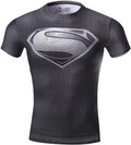 Black Superman Short Sleeve Rash Guard